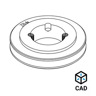 CAD für Keilriemenscheiben